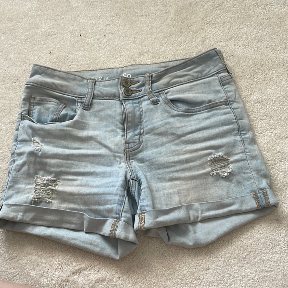 Light Blue Jean Shorts